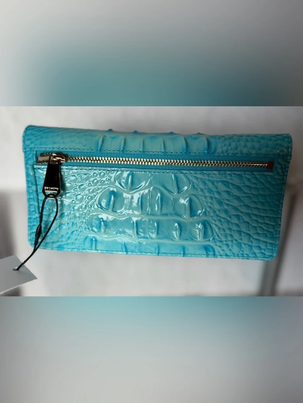 Brahmin Ady Wallet Tropic Blue HTF NWT GORGEOUS COLOR FIRM $